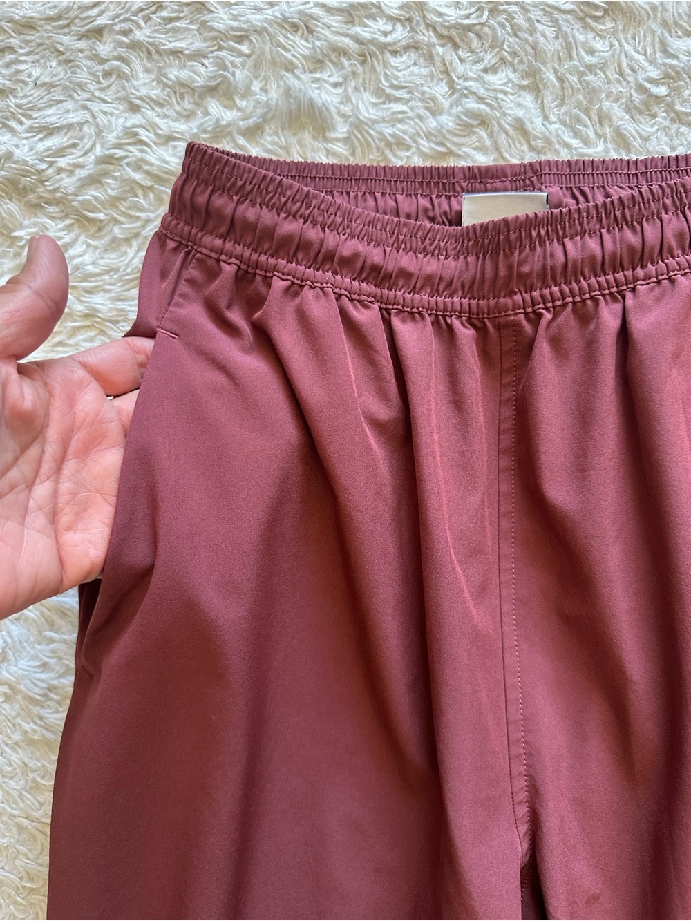 Gymshark Women's Training Woven Joggers B1A1D Cherry Brown Activewear Size XS - Picture 5 of 9